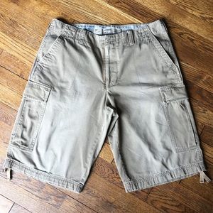 Express Dept 25 Khaki Cargo Shorts